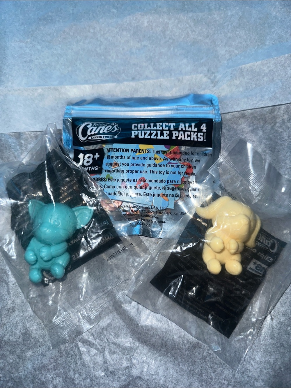 Official raising canes variety, collectible toys